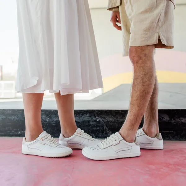 Barefoot tenisky FLOWIN White & Beige