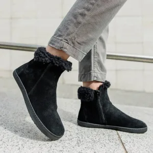 Barefoot členkové čižmy FLUFFY 2.0 Black