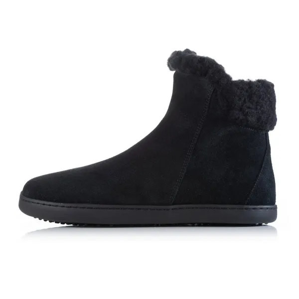 Barefoot členkové čižmy FLUFFY 2.0 Black