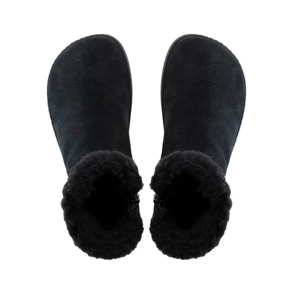 Barefoot členkové čižmy FLUFFY 2.0 Black