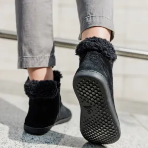 Barefoot členkové čižmy FLUFFY 2.0 Black