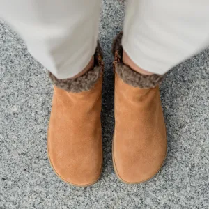Barefoot členkové čižmy FLUFFY 2.0 Brown