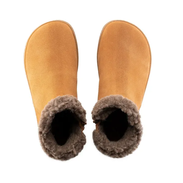 Barefoot členkové čižmy FLUFFY 2.0 Brown