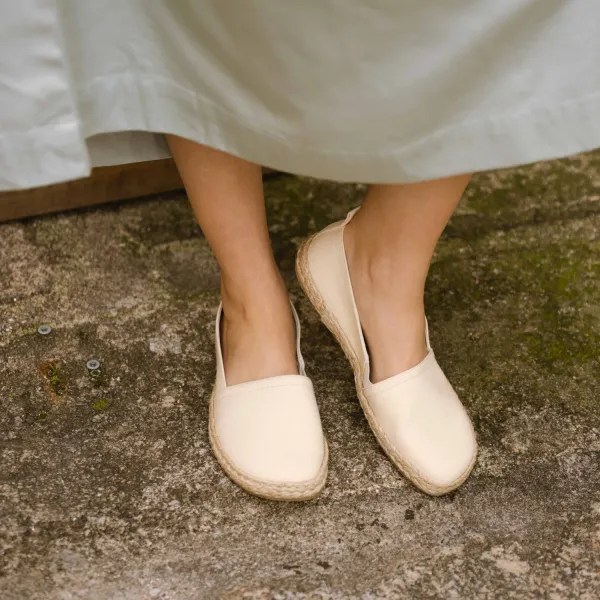 Barefoot Espadrilky PLAYA Beige Vegan