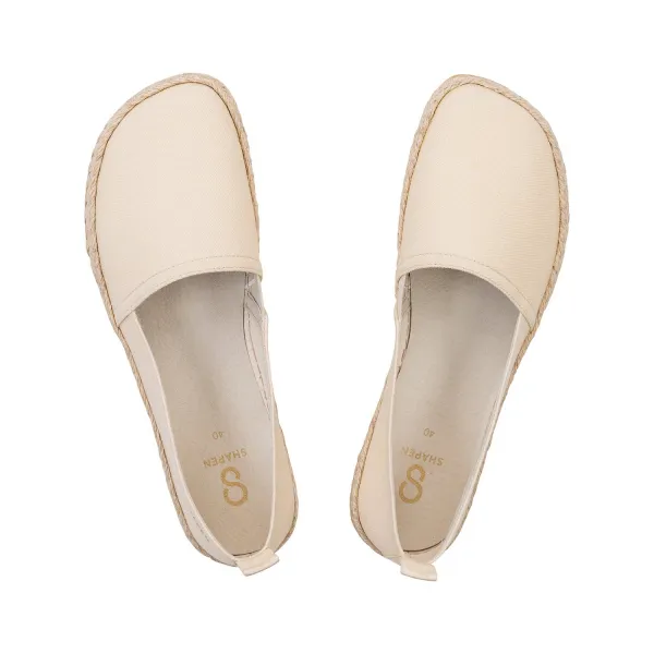 Barefoot Espadrilky PLAYA Beige Vegan