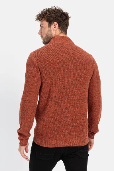 Sveter Camel Active Pullover Troyer Brick Red