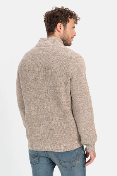 Sveter Camel Active Pullover Troyer Sand
