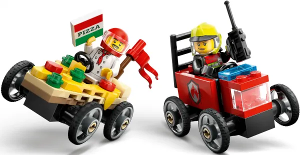 LEGO® City 60458 Pretekársky balíček: Rozvoz pizzy vs. hasičské auto