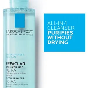 La Roche-Posay Effaclar Ultra čistiaca micelárna voda pre problematickú pleť, akné 200 ml