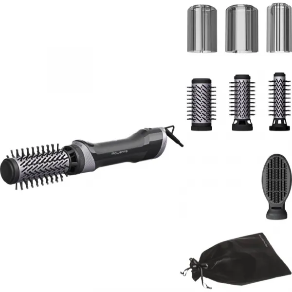 Rotačný kulmofén Rowenta Brush Activ UB9534F0 Strieborný/Čierny