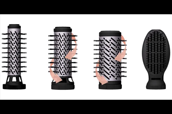 Rotačný kulmofén Rowenta Brush Activ UB9534F0 Strieborný/Čierny