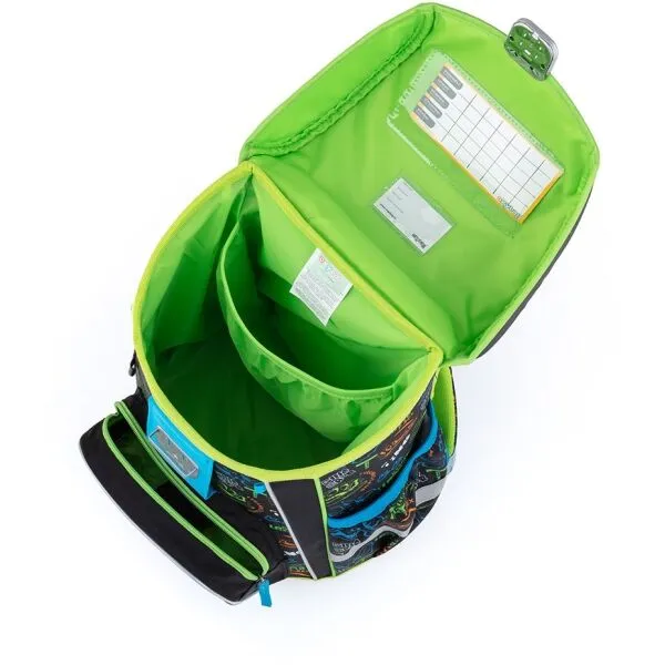 Oxybag DINOSAURUS Školská aktovka, čierna, veľkosť