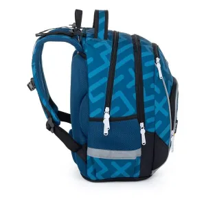Oxybag STICKERS Školský ruksak, modrá, veľkosť