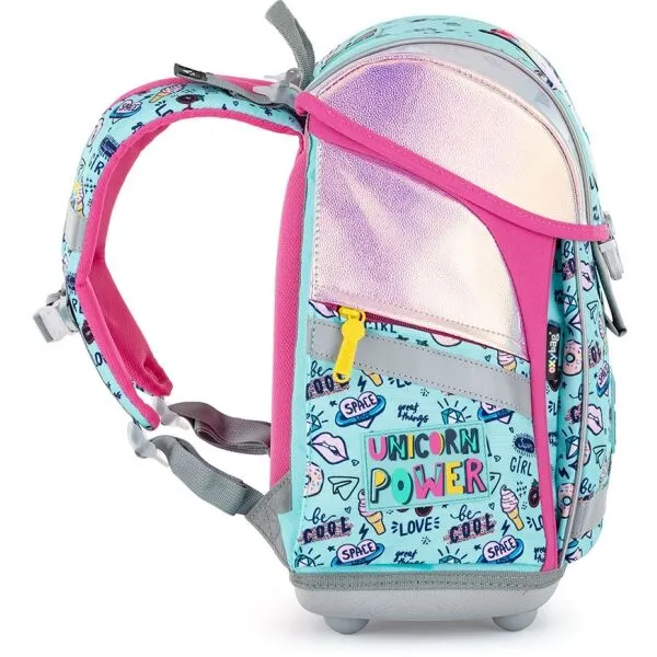 Oxybag UNICORN ICONIC Školský ruksak, svetlomodrá, veľkosť