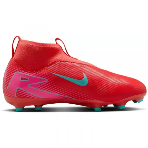 Chlapčenské futbalové kopačky outdoorové NIKE Mercurial Superfly 10 Academy Jr FG MG ember glow aurora green