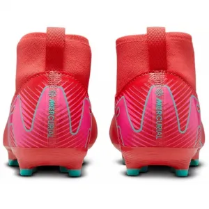 Chlapčenské futbalové kopačky outdoorové NIKE Mercurial Superfly 10 Academy Jr FG MG ember glow aurora green