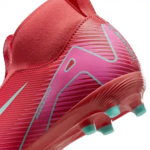 Chlapčenské futbalové kopačky outdoorové NIKE Mercurial Superfly 10 Academy Jr FG MG ember glow aurora green