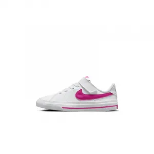 Dievčenská rekreačná obuv NIKE Court Legacy white laser fuchsia