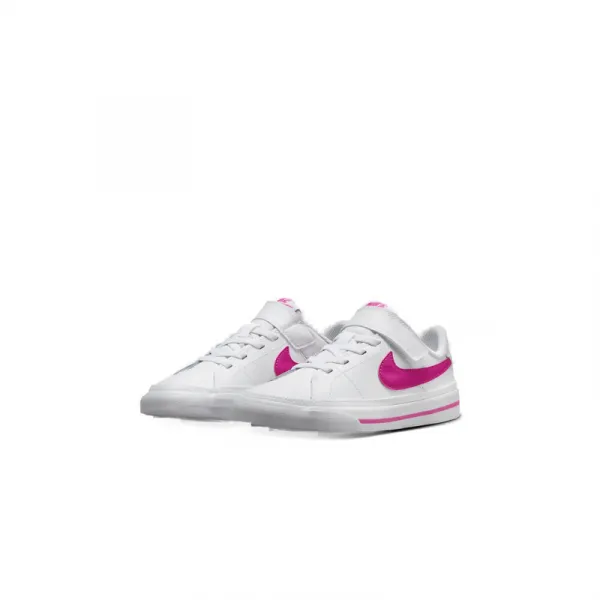 Dievčenská rekreačná obuv NIKE Court Legacy white laser fuchsia