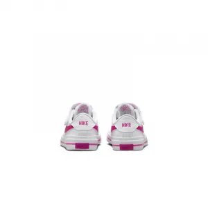 Dievčenská rekreačná obuv NIKE Court Legacy white laser fuchsia