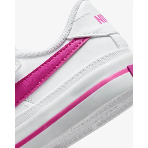 Dievčenská rekreačná obuv NIKE Court Legacy white laser fuchsia