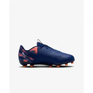 Chlapčenské futbalové kopačky outdoorové NIKE Phantom GX II Academy Erling Haaland Jr FG MG blue void chrome