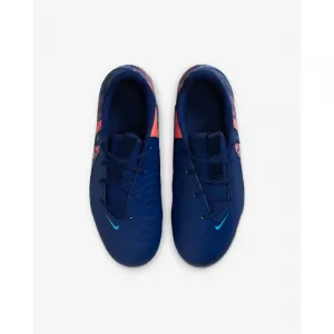 Chlapčenské futbalové kopačky outdoorové NIKE Phantom GX II Academy Erling Haaland Jr FG MG blue void chrome