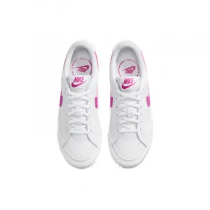 Dievčenská rekreačná obuv NIKE Court Legacy Jr white laser fuchsia