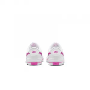 Dievčenská rekreačná obuv NIKE Court Legacy Jr white laser fuchsia