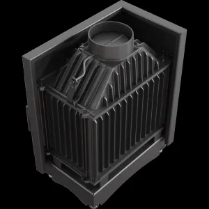 Kratki Zuzia 15 kW BS DECO ľavá bez stĺpika - krbová vložka rohová ZUZIA/L/BS/DECO