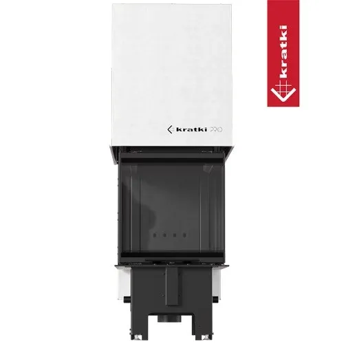 Kratki REGNOR 500/700 výsuvné dvierka, čierne ohnisko - trojstranná krbová vložka REGNOR/500/700/BLACK