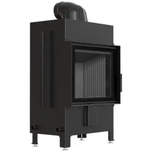 Kratki LUCY 12, čierne ohnisko - krbová vložka rovná LUCY/12/NEW/BLACK