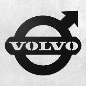 Drevený znak auta - Volvo