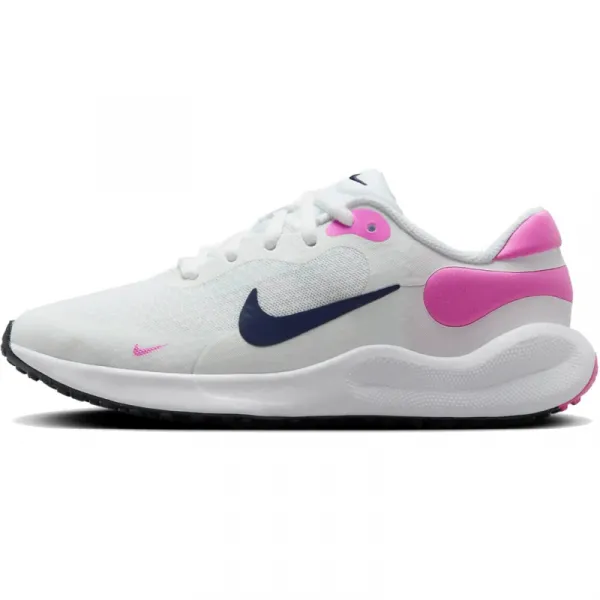 Dievčenská športová obuv (tréningová) NIKE Revolution 7 white midnight navy playful pink