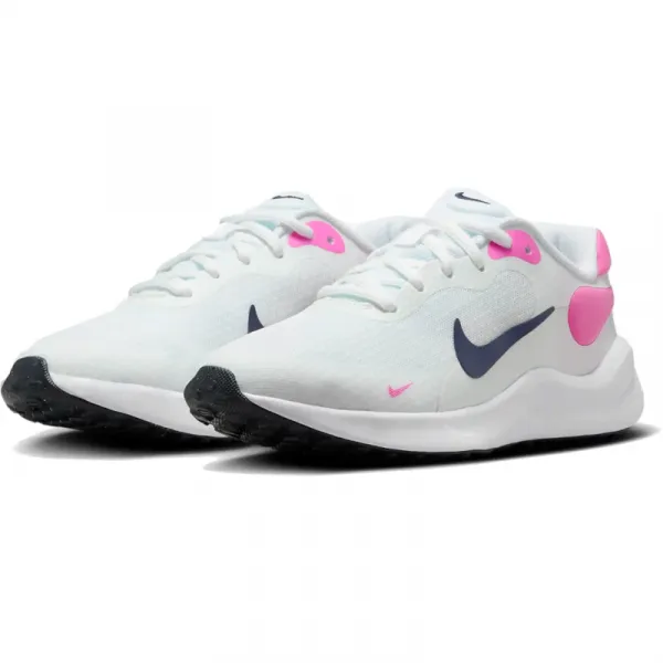 Dievčenská športová obuv (tréningová) NIKE Revolution 7 white midnight navy playful pink