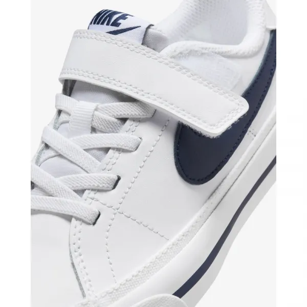 Chlapčenská rekreačná obuv NIKE Court Legacy K white midnight navy white