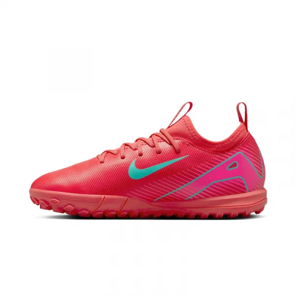 Chlapčenské futbalové kopačky turfy NIKE Mercurial Vapor 16 Academy Jr TF ember glow aurora green
