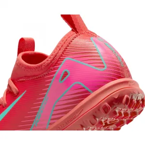 Chlapčenské futbalové kopačky turfy NIKE Mercurial Vapor 16 Academy Jr TF ember glow aurora green