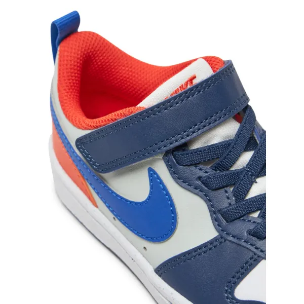 Chlapčenská rekreačná obuv NIKE Court Borough Low Recraft midnight navy hyper royal orange