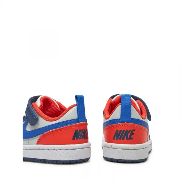 Chlapčenská rekreačná obuv NIKE Court Borough Low Recraft midnight navy hyper royal orange