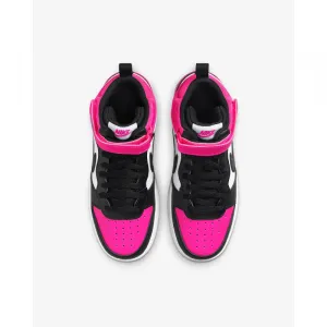 Dievčenská vychádzková obuv NIKE Court Borough Mid 2 Jr white black fierce pink
