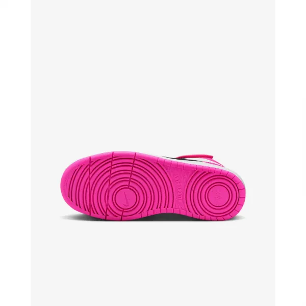Dievčenská vychádzková obuv NIKE Court Borough Mid 2 Jr white black fierce pink