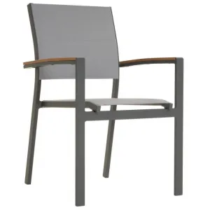 Záhradná stohovateľná stolička antracit,86,5x 57x57,5 ​​cm