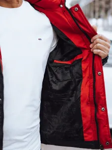 Trendy pánska bunda na zimu - modrá