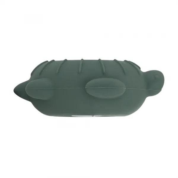 PETITE&MARS Teplomer silikónový digitálny do vody Turtle Terry Misty Green 0m+