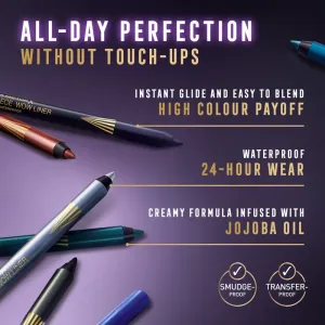 Max Factor Masterpiece Wow Liner Waterproof vodeodolná ceruzka na oči odtieň 310 Sable Black 1.2 g