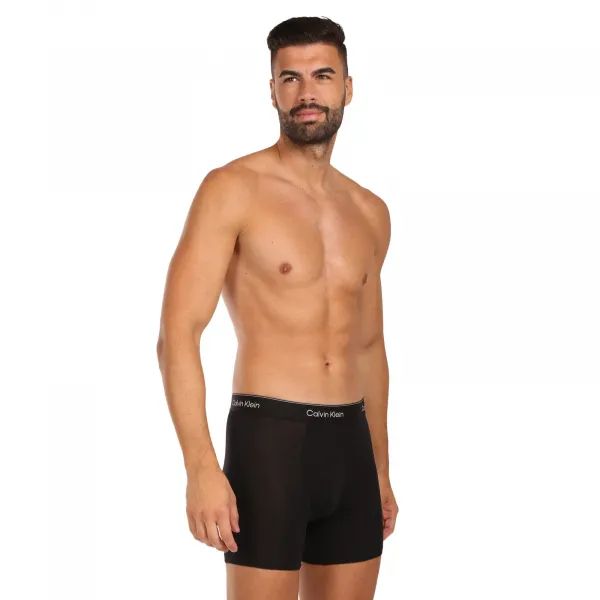 3PACK pánske boxerky Calvin Klein čierné (NB4394-TM6) M, trenky