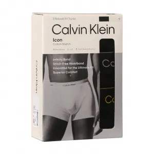 3PACK pánske boxerky Calvin Klein čierné (NB4286-YFE) M, trenky