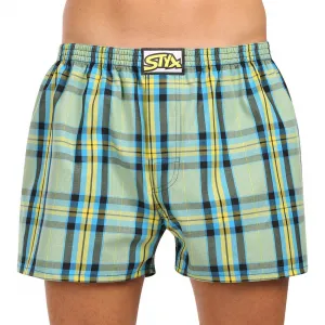 3PACK pánske trenky Styx klasická guma viacfarebné (3A110103) S, trenírky