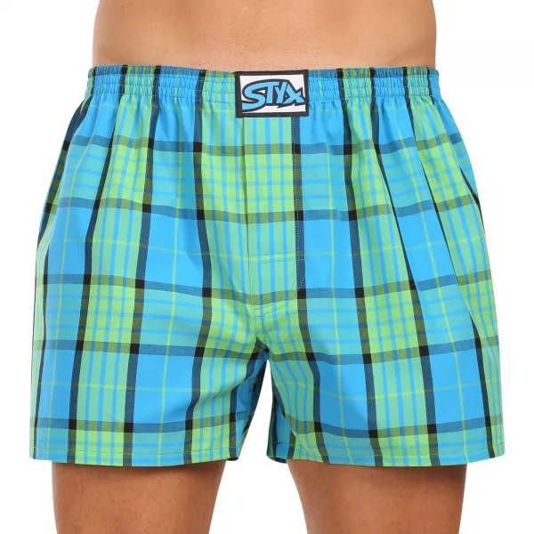 3PACK pánske trenky Styx klasická guma viacfarebné (3A110103) S, trenírky